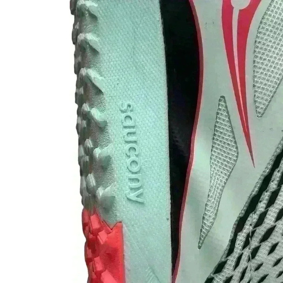Saucony Women’s Kilkenny XC 8 Spike-Mint/Vizi Coral Size 10.5 Athletic Running - Picture 6 of 12